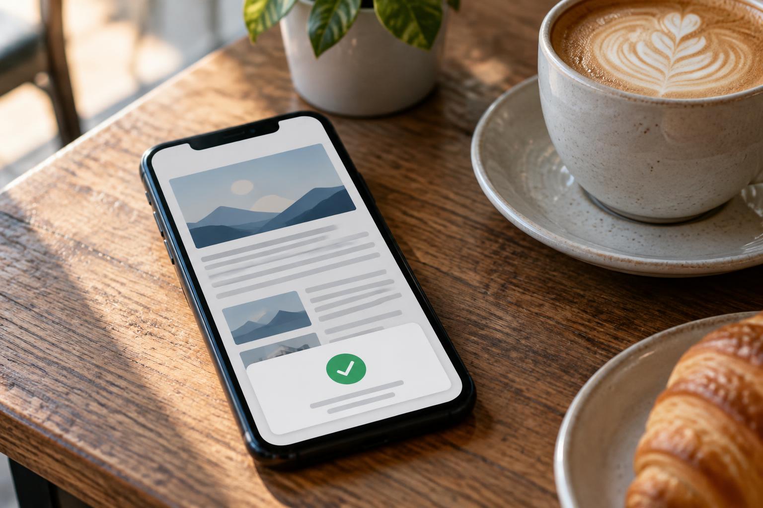 Betalning av en artikel direkt i mobilen